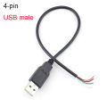 1M USB Cable 4 Pin 2 Pin Connector Male Female Wire Data Extension Cord Power Supply for DIY 5V Adapter Charging. 