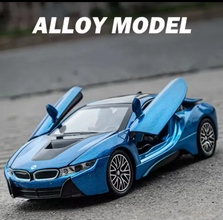 1:24%20BMW%20I8%20Supercar%20Alloy%20Car%20Model%20Diecasts%20Metal%20Toy%20Car%20Sound%20And%20Light%20Boy%20Kids%20Toy%20Collectibles%20Gift%20-%20Image%202