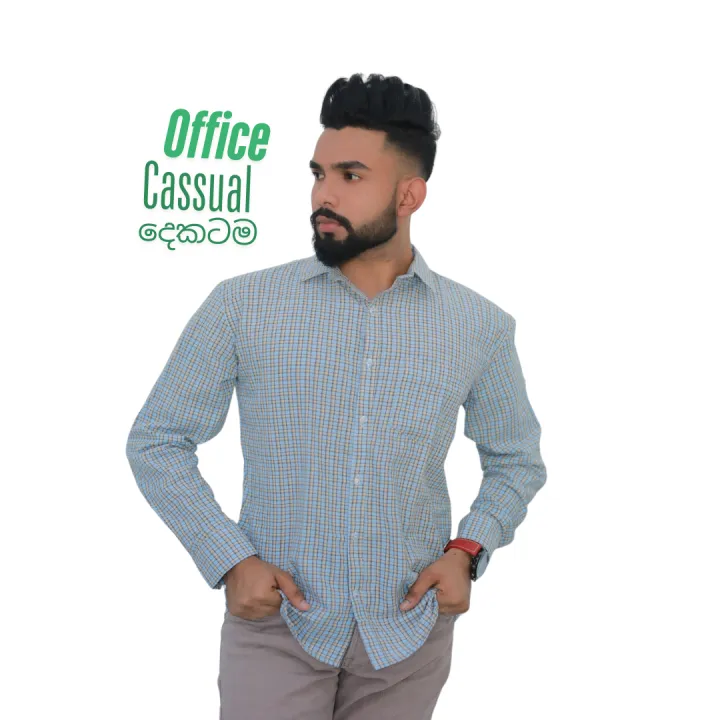 Men's Cotton Long sleeve casual and office Shirt 05