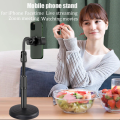 Mobile Phone Holder Stand 360 Rotate for Facetime Live Streaming Shoot Video Youtube Round Base Smartphone. 