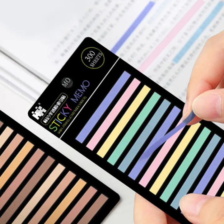 300%20Sheets%20Rainbow%20Color%20Cute%20Index%20Sticker%20Waterproof%20Transparent%20Sticky%20Notes%20ZHIYU%20-%20Image%202