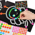 1/2Sets Colorful Dot Primary Mosaic Puzzle Stickers Games DIY Cartoon Animal Learning Education Toys For Children Kids Gift. 