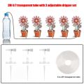 Labor-saving Greenhouse Garden Drip Irrigation Kit 4/7mm Hose Adjustable Potted Plant Watering Device with Regulating Valve 10/20/30M Watering Saving Micro Dripper Farmland Bonsai Flower Vegetable Greenhouse. 