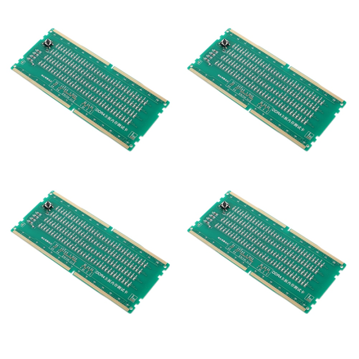 Ram Module Test Machine 4X DDR4 Test Card RAM Memory Slot Out LED Desktop Motherboard Repair ...