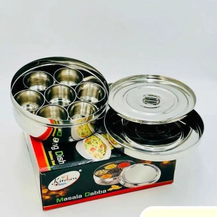 Stainless Steel spice container 7pcs spice rack spice dabba Spice