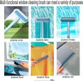 4 in 1 Window Screen Cleaner Brush, Pet Hair Remover, Magic Window Cleaning Brush, Window Cleaner Tool, Window Mesh Screen Cleaner, Window Cleaner Brush and Squeegee, for Screen Sofa Wall Cleaning. 
