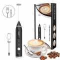 Milk Frother, Handheld USB Rechargeable Foam Maker Electric Frother with 2 Stainless Whisks, 3-Speed Adjustable Durable Blender. 