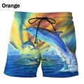 Dolphin Printed 3D Swimming Shorts Men Summer Fashion Hip Hop y2k Swim Trunks Casual Comfort Beach Short Pants Cool Ice Shorts. 