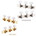 Classical Guitar Tuner Tuning Keys Pegs Machine Heads Complete Set Chrome. 