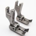 Hinged Presser Foot with RIGHT or LEFT Rising / Gauge Foot with Guide for Industrial Sewing Machines / Part# 12463HR & 12463HL / Steel Presser Foot with All Sizes LEFT & RIGHT / For JUKI, BROTHER, ZOJE, WORLDEN, JACK. 