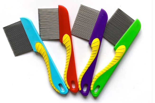 Plastic%20Lice%20Flea%20Hair%20Cleaner%20Comb%20Stainless%20Steel%20Hair%20Grooming%20-%20Image%204