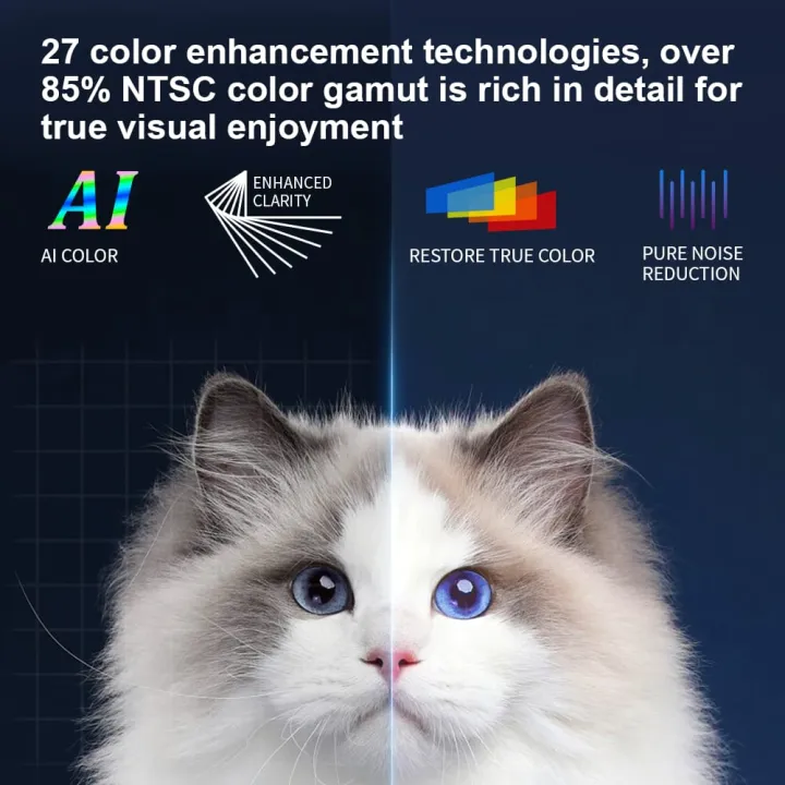 HONGTOP%20Android%20Smart%20Mini%20Projector%20300ANSI%20Lumen%20Portable%20Projector%204K%20with%20WIFI%20Bluetooth%201080P%20Home%20Movie%20Theater%20Beamer%20Smart%20Projector%206W%20Dual%20Stereo%20Speakers%201080P%20Home%20Theater%20200%20Inch%20Giant%20Screen%20Black%204GB%2064GB%20ABS%20for%20Indoor%20Video%20Projector%20-%20Image%207