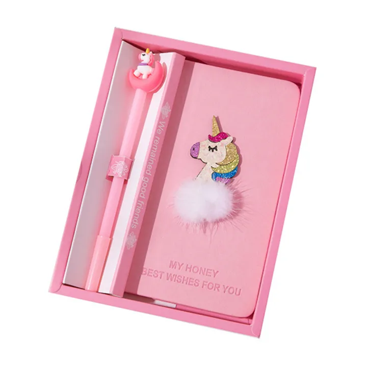 Kids%20Gift%20School%20Office%20Supply%20Diary%20Pen%20Kawaii%20Stationery%20Book%20Notepad%20Notebook%20Unicorn%20Set%20Cute%20-%20Image%206