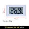 Mini LCD Digital Thermometer Hygrometer Temperature Indoor Convenient Temperature Sensor Humidity Meter Gauge Instruments Cable. 