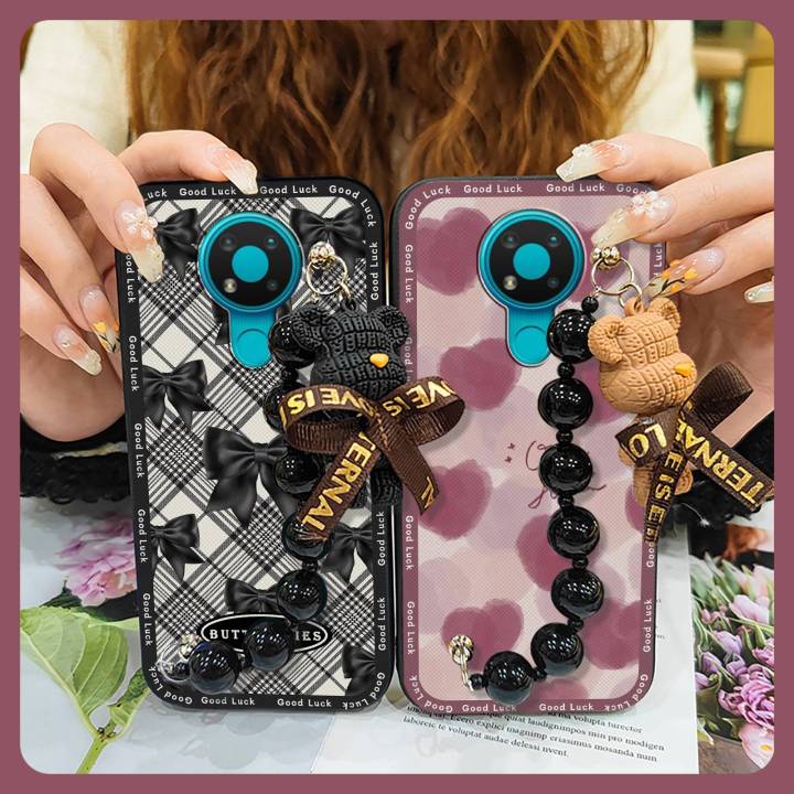 protective%20case%20Black%20pearl%20pendant%20Phone%20Case%20For%20Nokia%203.4%20Waterproof%20phone%20case%20cute%20Skin-friendly%20feel%20Back%20Cover%20-%20Image%204