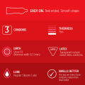 Durex Condoms Fetherlite Ultra Thin 3'S, Feel Thin With Thinner Condoms For Greater Sensitivity. 