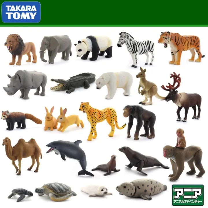 TAKARA%20TOMY%20Ania%20AS%20Series%20Hippo%20Lion%20Tiger%20Elephant%20Gorilla%20Penguin%20Panda%20Giraffe%20Animal%20Model%20for%20Children%20-%20Image%204