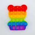 New Rainbow Push Pops Bubble Toy Anti-stress Pop It Fidget Toys. 