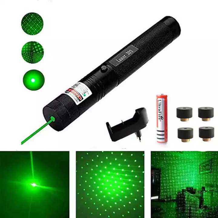 Laser Light, Powerful Laser Light for Kids, Rechargeable Laser Pointer Flashlight for Adjustable Focus Green Laser Pointer for Night Astronomy Outdoor