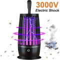 Mosquito Killer Lamp Portable USB Rechargeable Electric Fly Trap Zapper Insect Killer Repellent Outdoor Mute Anti Mosquito Lamp. 