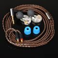 DIY MMCX SE215 stereo 3.5MM Hi-FI In ear Earphones With Separate Cable headset For Shure SE535 MMCX headphone. 