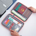Wallet Family Passport Holder Travel Document Storage Organizer Portable Waterproof Document Bag Cardholder Storage Accessories. 