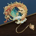 Creative Tassel Book Markers Cute Hollow Pendant Bookmark Vintage Chinese Style Fringed Book. 