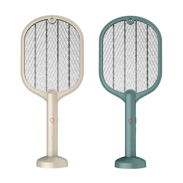 2 in 1 Electric Insect Racket Swatter USB Rechargeable Led Light Hand ...