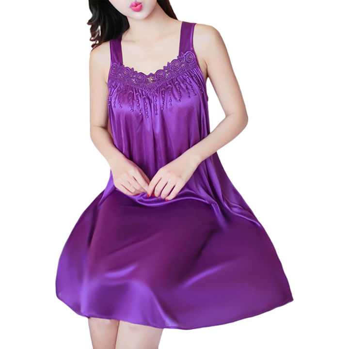 Women%20Sleeping%20Gown%20Comfortable%20Wear-resistant%20Night%20Dress%20-%20Image%202