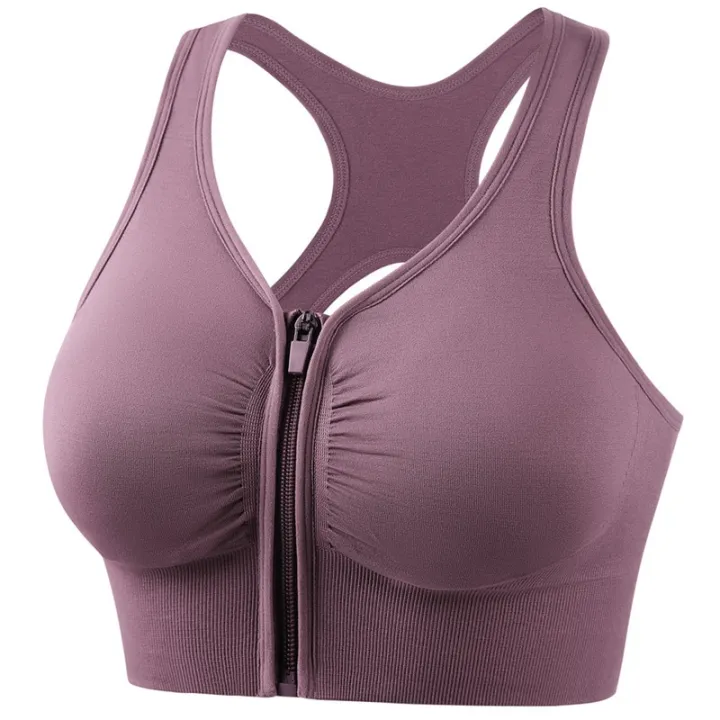 Women%20Zip%20Front%20Sports%20Bras%20Push%20Up%20Yoga%20Underwear%20Vest%20Wireless%20Post-Surgery%20Bra%20Active%20Yoga%20Gym%20Workout%20Top%20Plus%20Size%20-%20Image%207