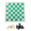 Folding Travel Portable Chess Set Roll-up Board Games 15"x3" for Kids Home. 