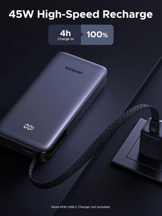 UGREEN%20Nexode%20Power%20Bank%2020000mAh%2045W%20with%20Built-in%20Cable,%20Fast%20Charging%20Portable%20Charger%20for%20iPhone%2017%20Pro/Samsung%20S25%20Ultra/iPad%20Pro,%203-Port%20External%20Battery%20Pack%20with%20Digital%20Display,%20Travel%20Ready%20PB536%20-%2055988B%20-%20Image%208