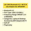 LB-LINK Bluetooth 4.2 + Wi-Fi N Usb Adapter BL-WN300BT. 
