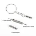 【ZIME】10Pcs 3In1 Eyeglass Screwdriver Sunglass Watch Repair Kit With Keychain Portable Hand Tools Screwdriver Stainless Steel Tools. 
