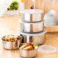 5 pieces protect fresh box Set stainless steel High quality. 
