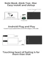 10moons G10 10*6 Inches Graphic Drawing Tablet with 8192 Levels Passive Pen Android Supported 12 Express Keys and 10 Media Keys. 