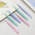 Sweet Journal Macaron Color Stainless Steel Curved Tweezers Tape Stickers Scrapbooking DIY Tools Accessories. 