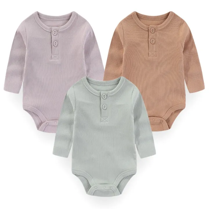 3%20Pieces%20Unisex%20Solid%20Color%20Baby%20Girl%20Clothes%20Sets%20Newborn%20Cotton%20Long%20Sleeve%20Baby%20Boy%20Clothes%200-24M%20Baby%20Rompers%20Active%20-%20Image%206