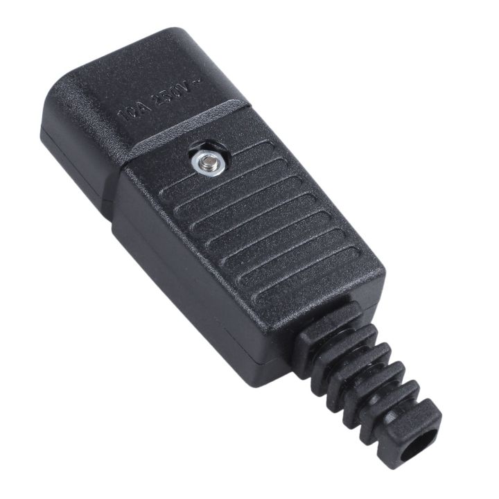3X%20Black%20IEC-320%20C14%20Male%20Plug%20AC%20Inlet%20Socket%20Connector%20250V%2010A%20-%20Image%207