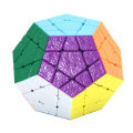 Shengshou Gem 3x3 Megaminx Stickerless Speed Cube Magic Cube Twist Puzzle Dodecahedron Magic Cube. 