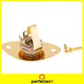 3Pcs Guitar Oval Style Jack Plate & 1/4\" Input Socket with. 