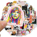50PCS Singer Taylor Swift Stickers PVC Waterproof Different Decals For DIY Stationery Scrapbooking Guitar Laptop PS4 Skateboard Stickers for Girls Boys Gifts. 
