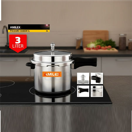 Indian Pressure Cooker 3L Capacity