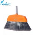 INDOOR BROOM MONARA WITH 120CM PLASTIC COATED METAL HANDLE - FEATHER BRAND. 