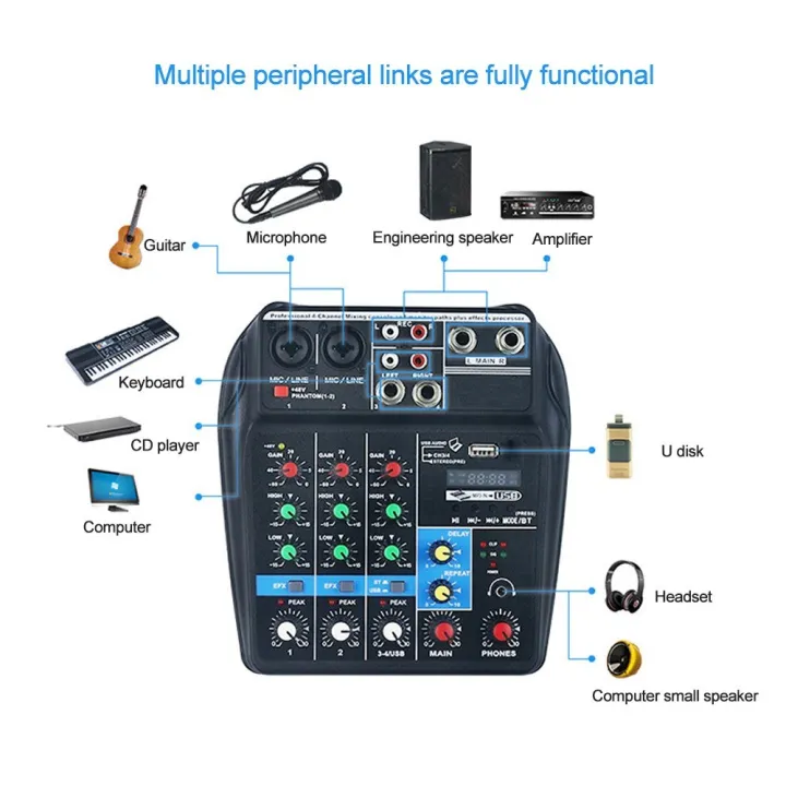Portable%204-Channel%20BT%20Sound%20Mixing%20Console%20Digital%20Audio%20Mixer%20Built-in%20Reverb%20Effects%20for%20Recording%20DJ%20Network%20Live%20Broadcast%20-%20Image%207
