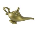 Retro Gold Aladdin Lamp Plastic Ornamental Design Magic Wishing Lamp Handmade Decor Craft Mysterious Lamp Cosplay. 
