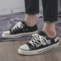 2023Summer New Low-Top Canvas Shoes Men's Korean-Style Change National Fashion All-Matching Fashion Shoes Fashion Cloth ShoesinsBoard Shoes. 
