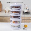 5Pcs Food Storage / 5 Layer Food Storage / 5 Tier Food Storage / Dish Cover / Insulation Food Cover /  Meal Table Dust Cover / Cover /  Leftovers. 