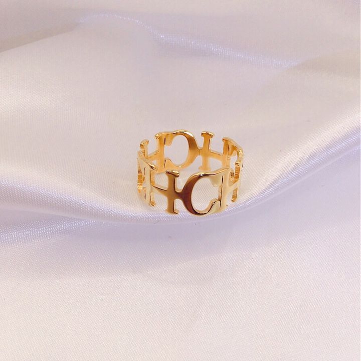 %E3%80%90Recently%20popular%E3%80%91Personality%20Ring%20Trend%20CH%20Letter%20Titanium%20Steel%20Ring%20Stainless%20Steel%20Splicing%20Golden%20Ring%20Ring%20for%20Women%20-%20Image%204