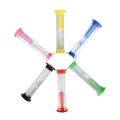 6pcs/ Set Sand Glass Timer Hourglass for Cooking Baking Game Exercise Decoration. 